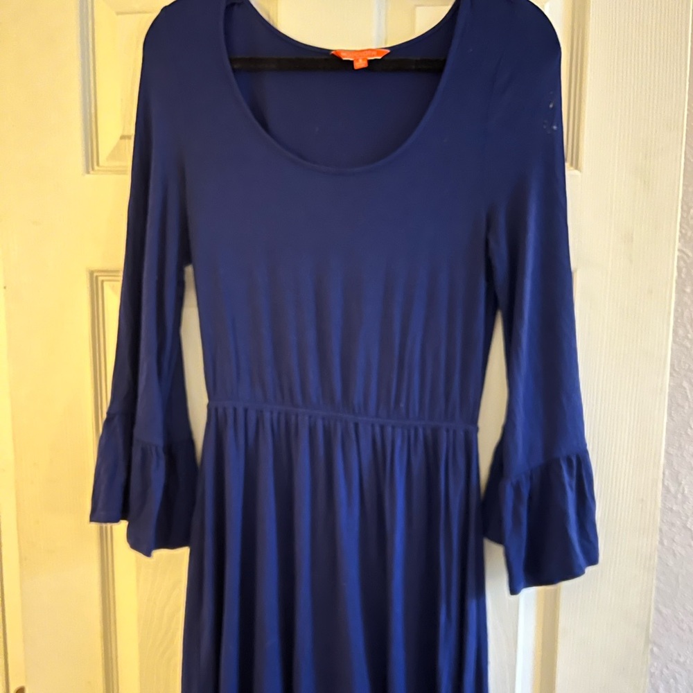 Blue ModCloth Bell Sleeve Dress
